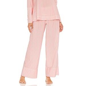 NWT MORGAN LANE Melissa Pinstripe Pattern Trousers in Petal Stripe
